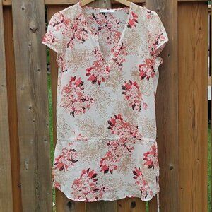Ricki's Revolution Drop Waist Tunic Women's size 10 Cherry Blossom